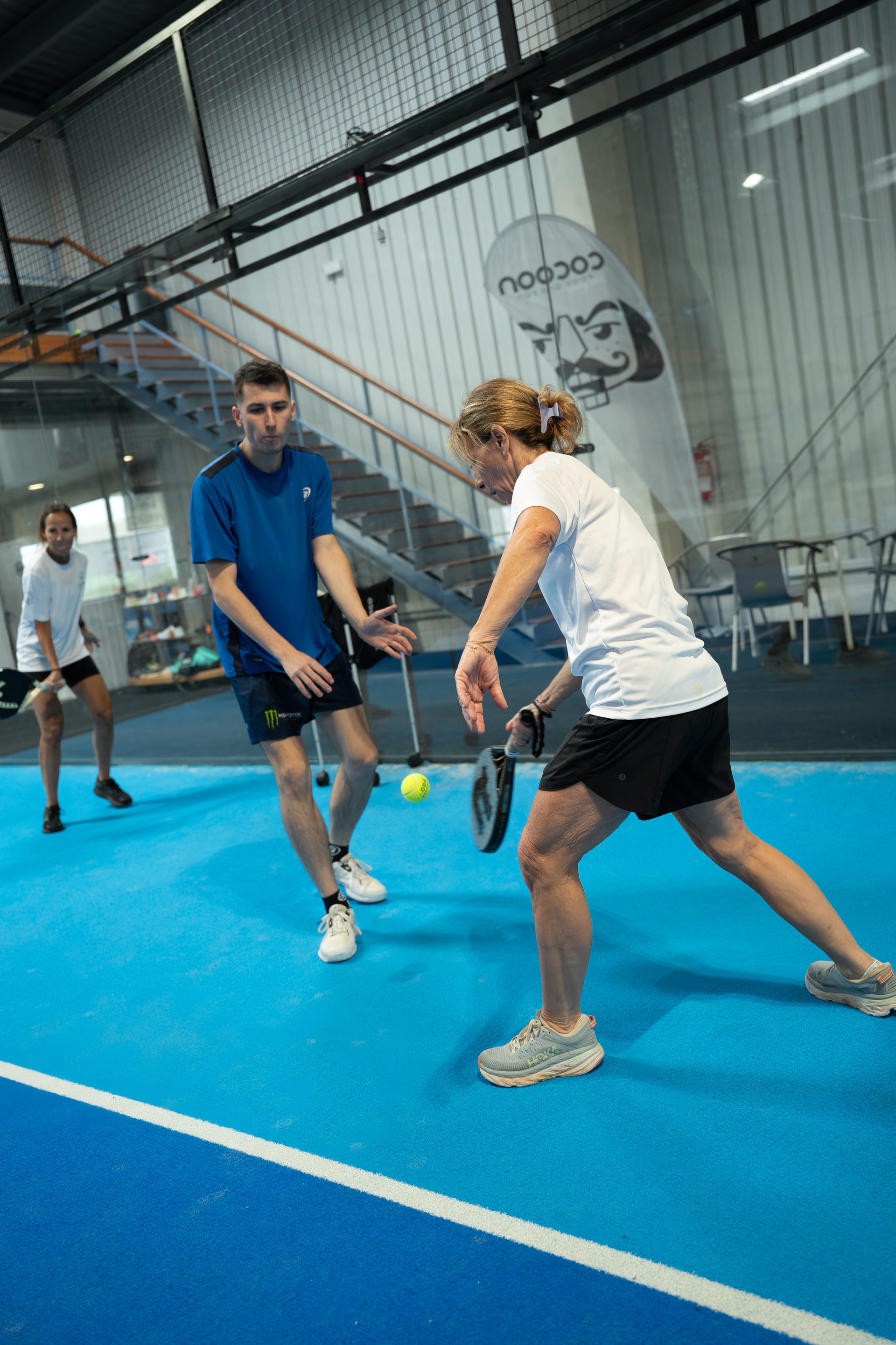 Elite padel coaching session at Padelin, Menorca